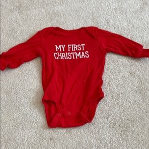 My first Christmas onesie